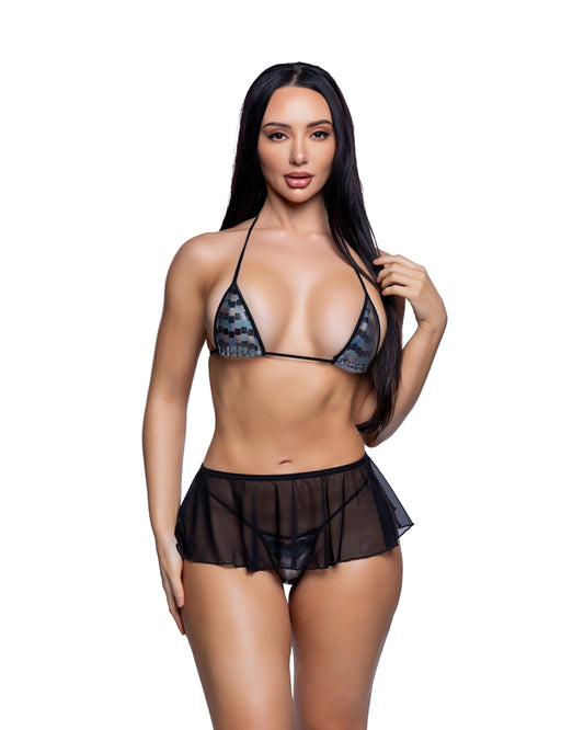 Mesh Flutter Skirt Cover-Up - view 2