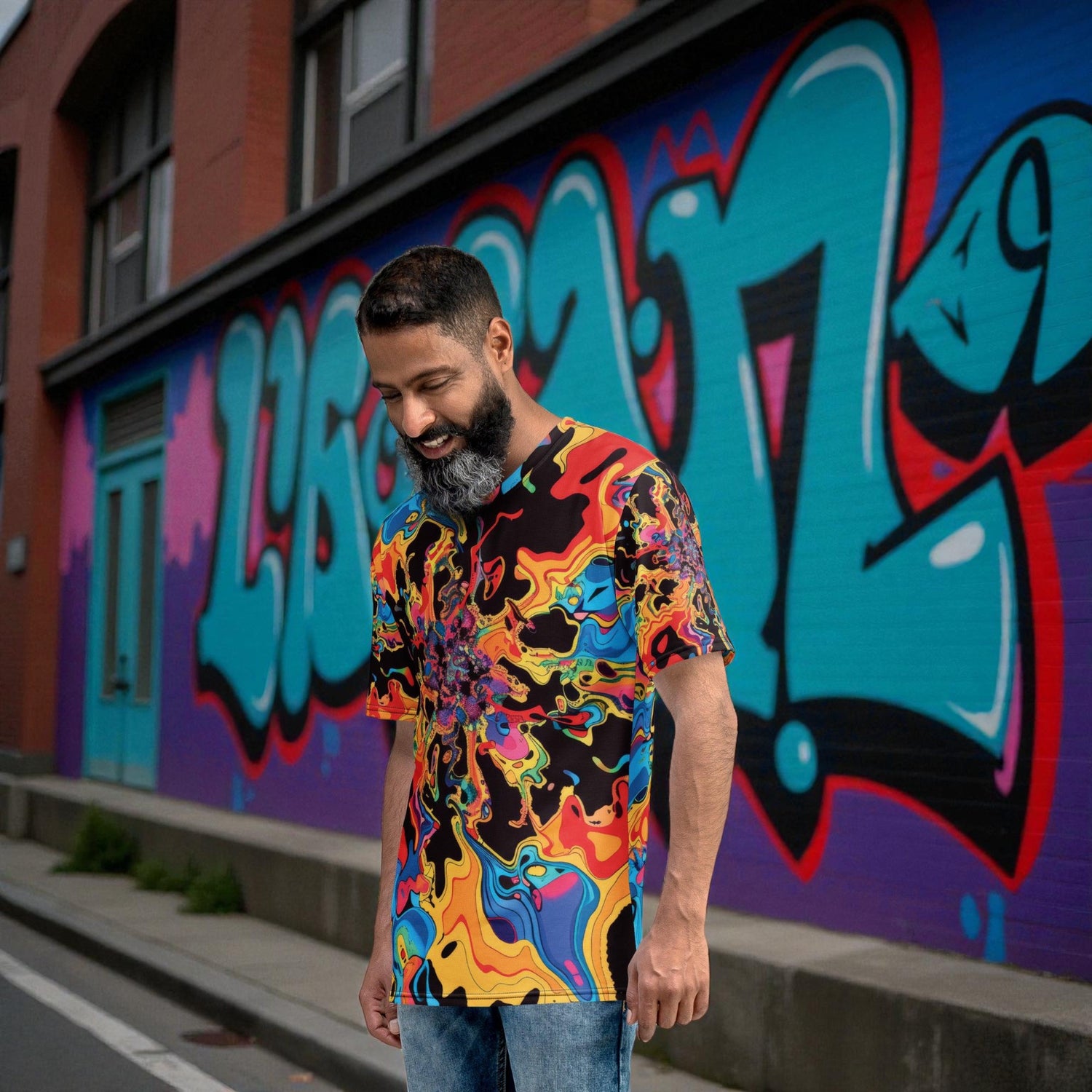 Psychedelic Vibes Men's Rave T-Shirt