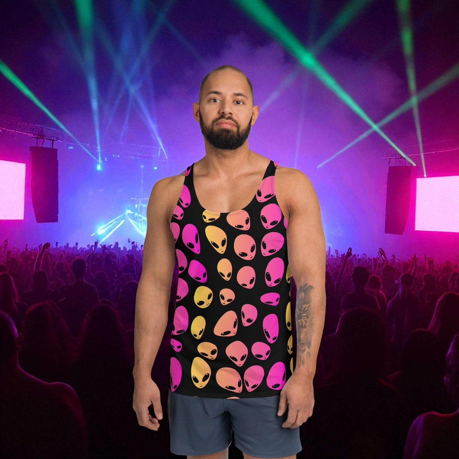 Strawberry Lemonade Alien Ombre Unisex Tank Top