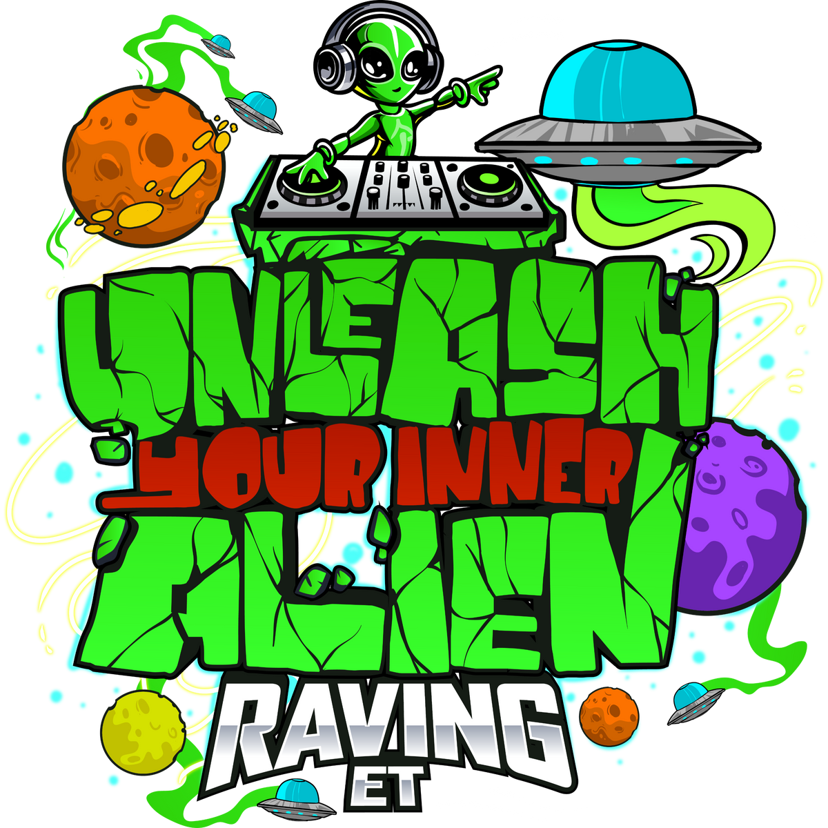 👽 Inner Alien Cropped Hoodie – Beam Up Your Style Game 🚀✨(F)