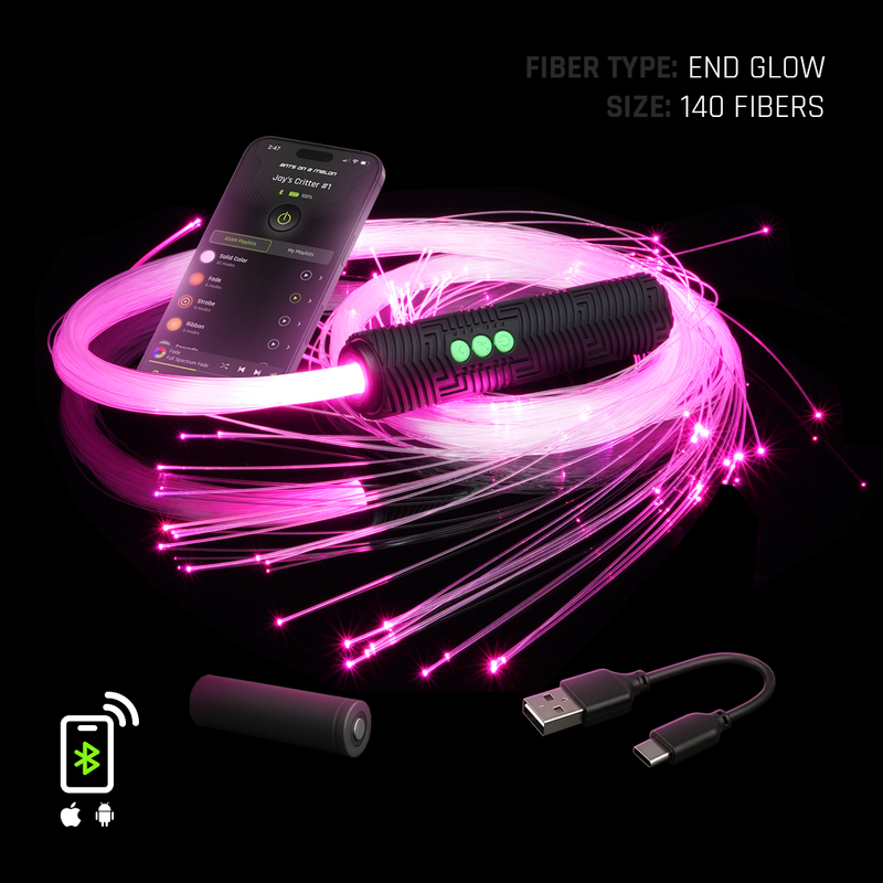 BitWhip Fiber Optic Whip (LED Flow Prop)