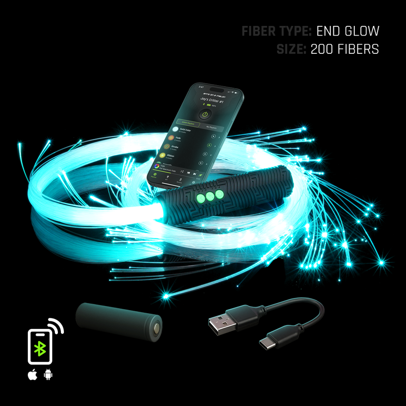 BitWhip Fiber Optic Whip (LED Flow Prop)
