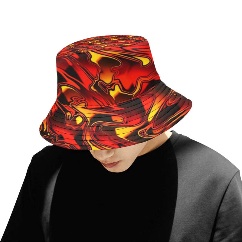 Fire Chromatic Melt Bucket Hat