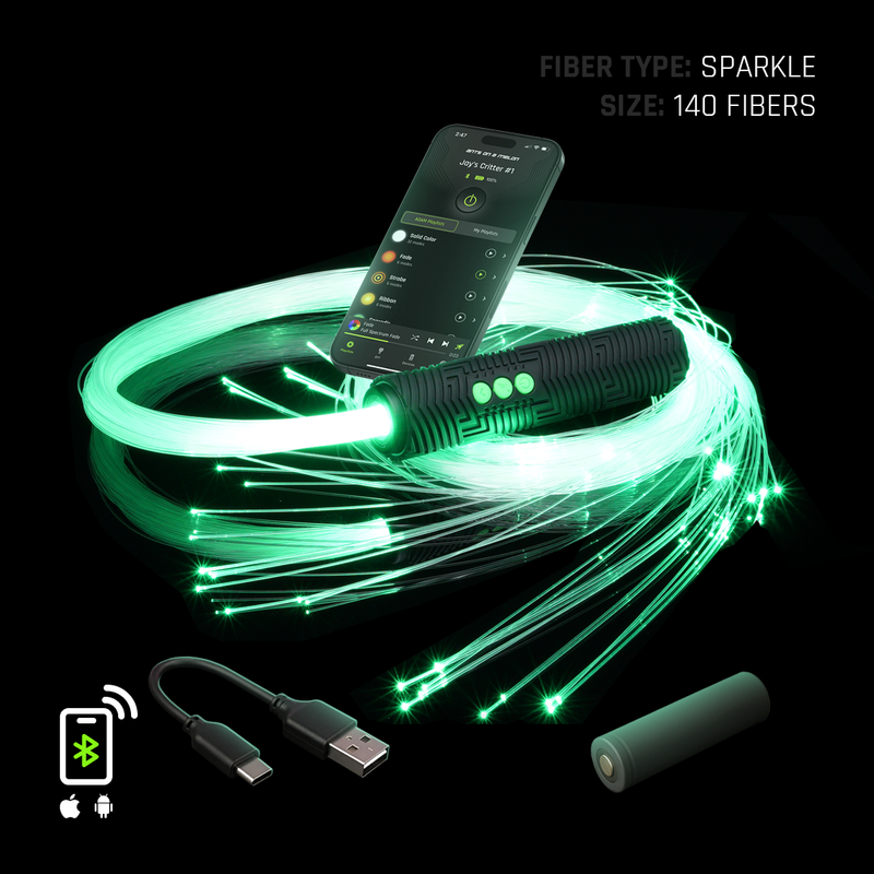 BitWhip Fiber Optic Whip (LED Flow Prop)