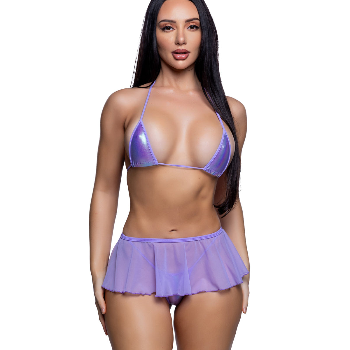 Mesh Flutter Skirt Cover-Up