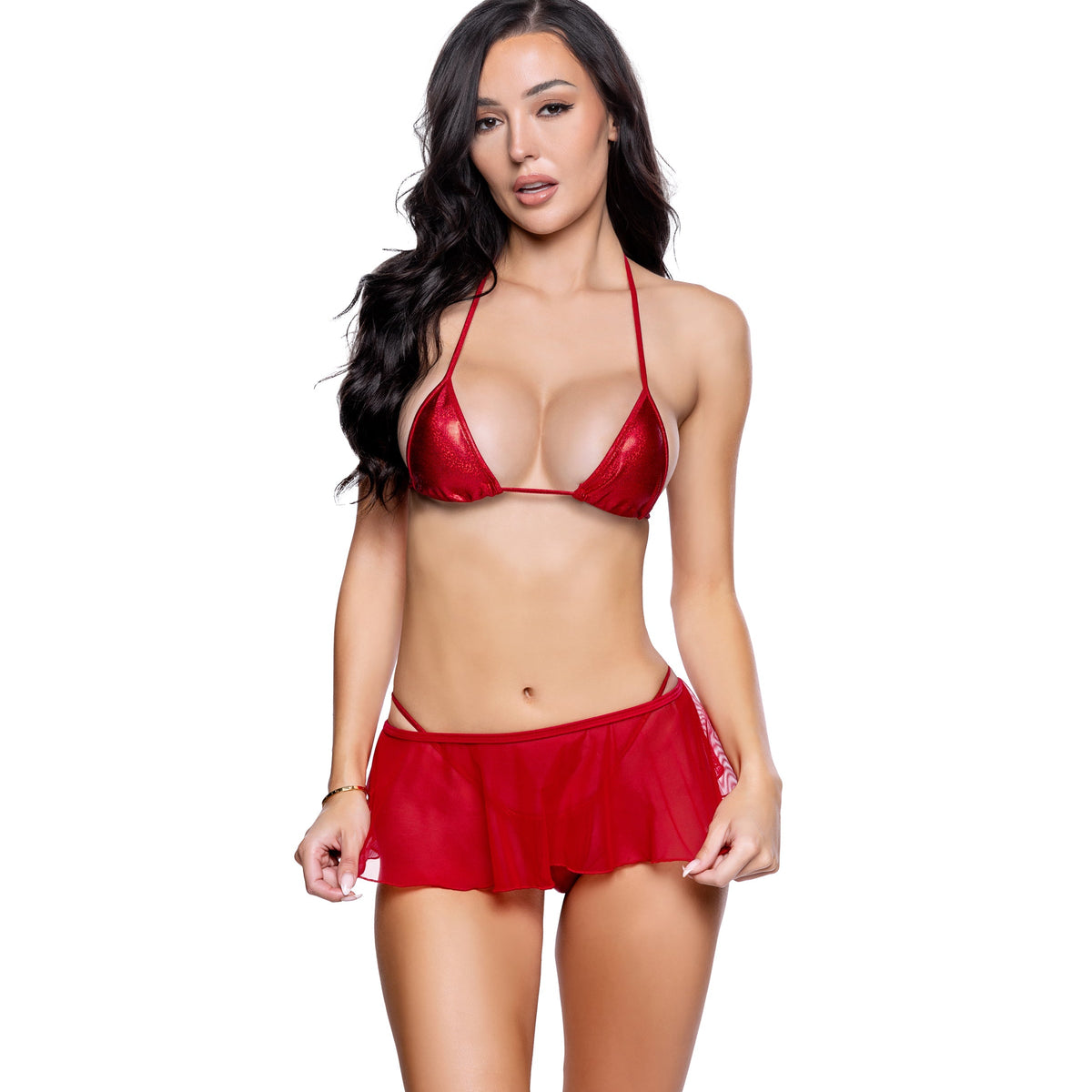 Mesh Flutter Skirt Cover-Up