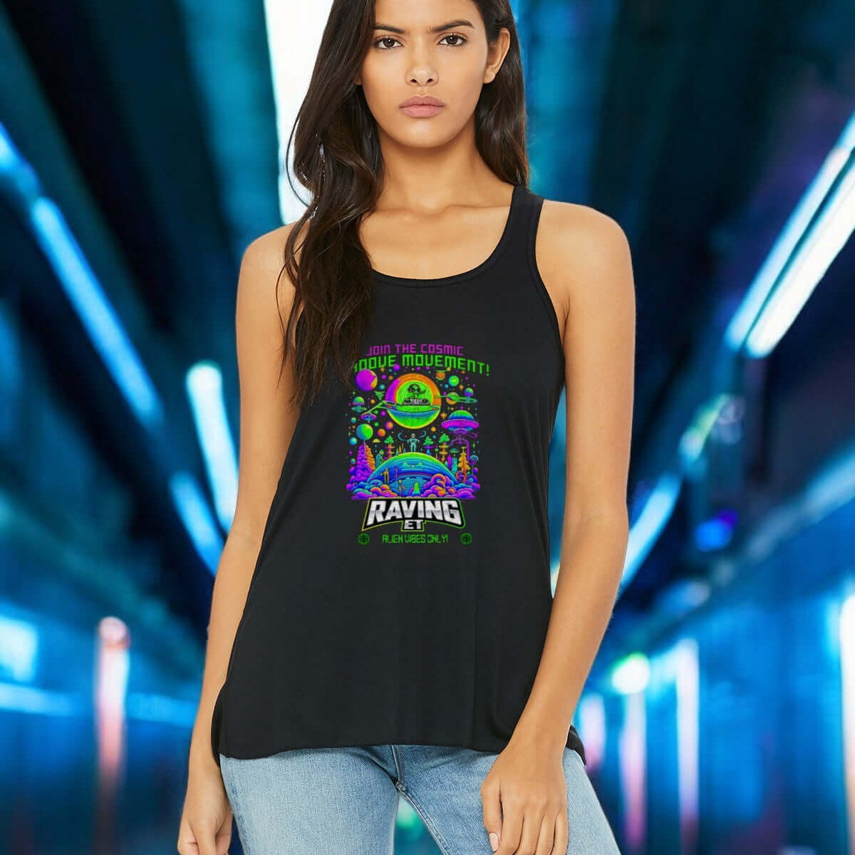 👽 Alien Groove Tee – Join the Cosmic Groove Movement! (F)