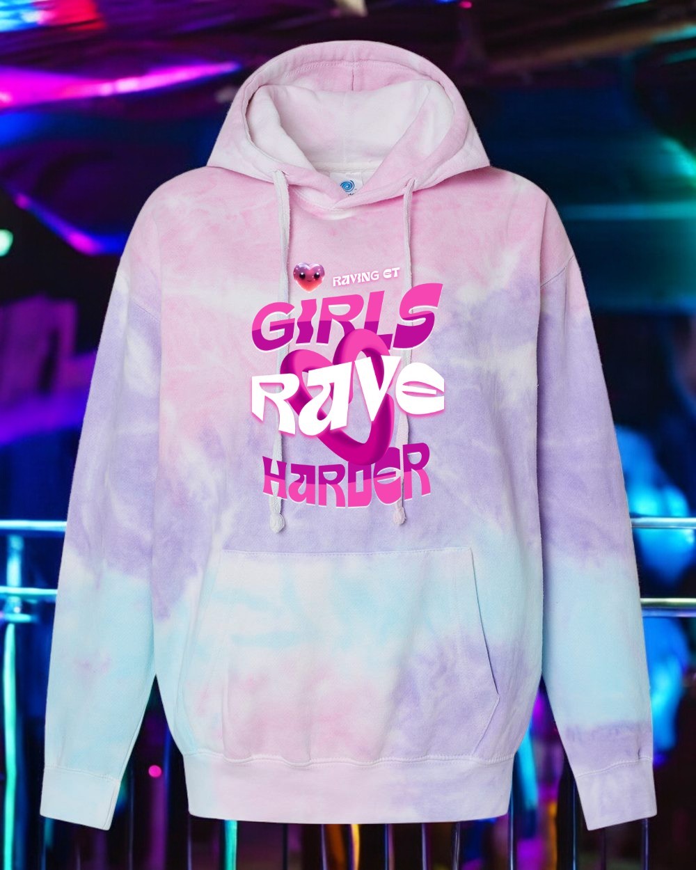 💖 Cotton Candy Girls Rave Harder Hoodie: Sugar, Spice &amp; Bass Drops 🍭⚡