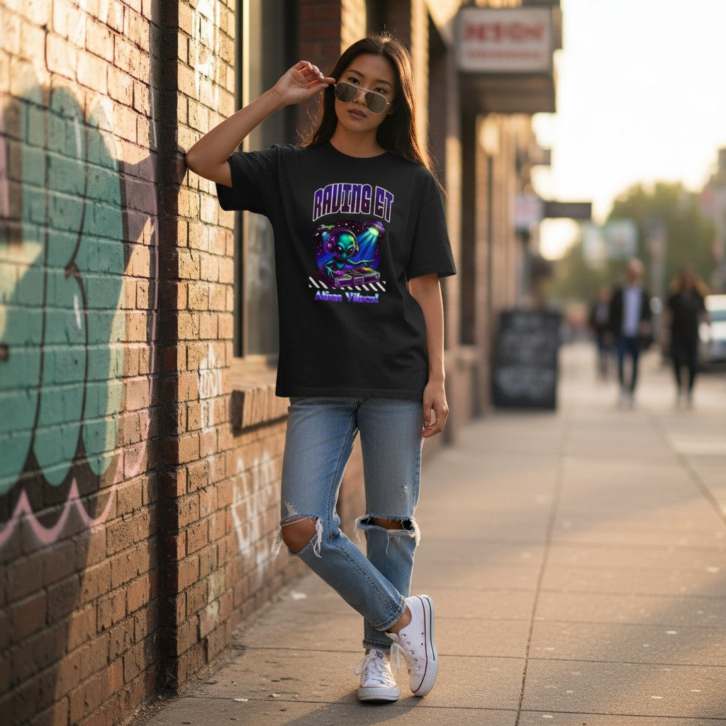 Alien Party Tee - We brought the alien. You bring the vibe. 🛸🎉(F)