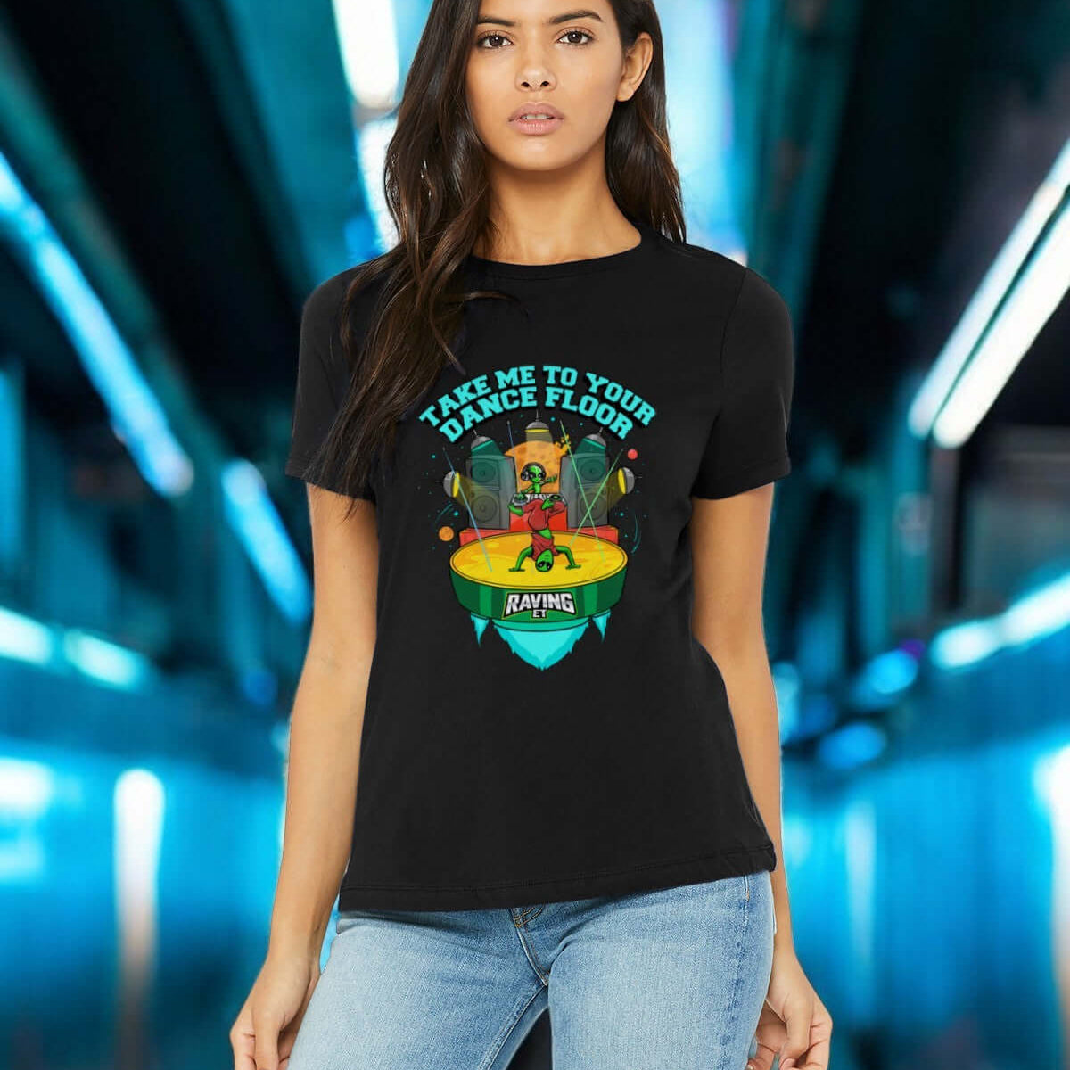 Dance Floor Tee: Made to Move, Built to Beam 👟👽(F)