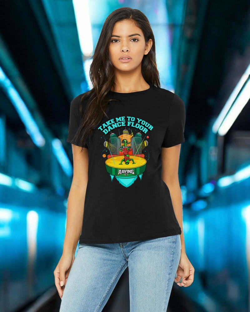 Dance Floor Tee: Made to Move, Built to Beam 👟👽(F)