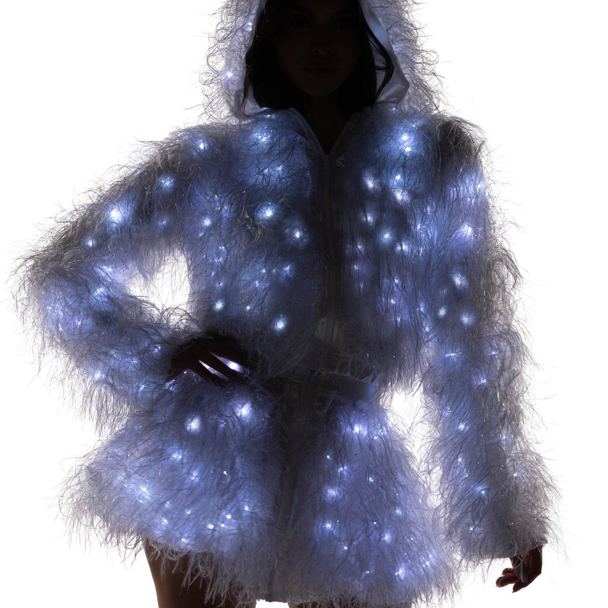 Electric Dreams Lurex Shag Skirt