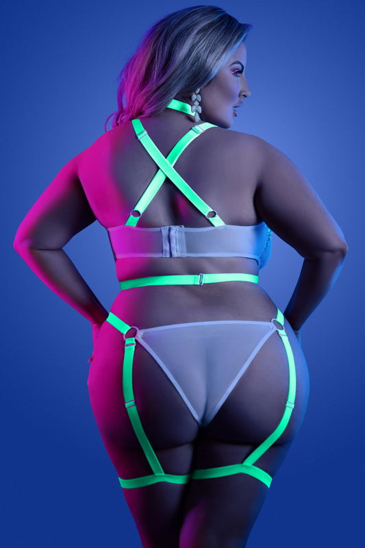 Glow Night Vision Glow in the Dark Gartered Teddy