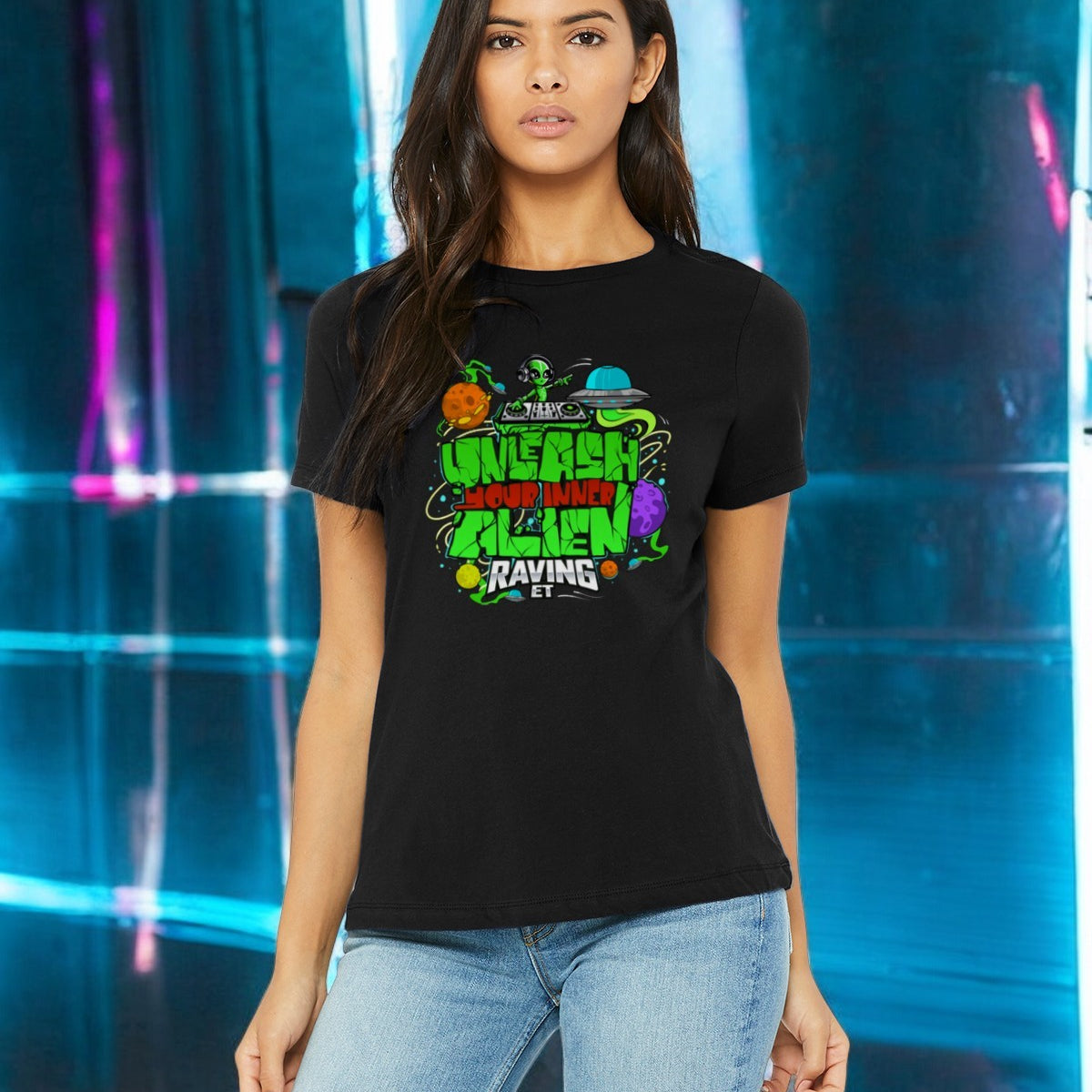 👽 Inner Alien Tee – Stay Weird, Beam Loud 🚀✨(F)