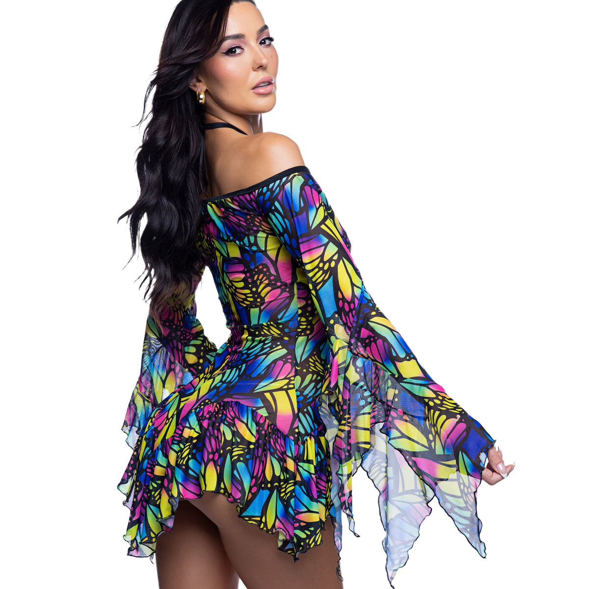 Flow Dress Bell Sleeve