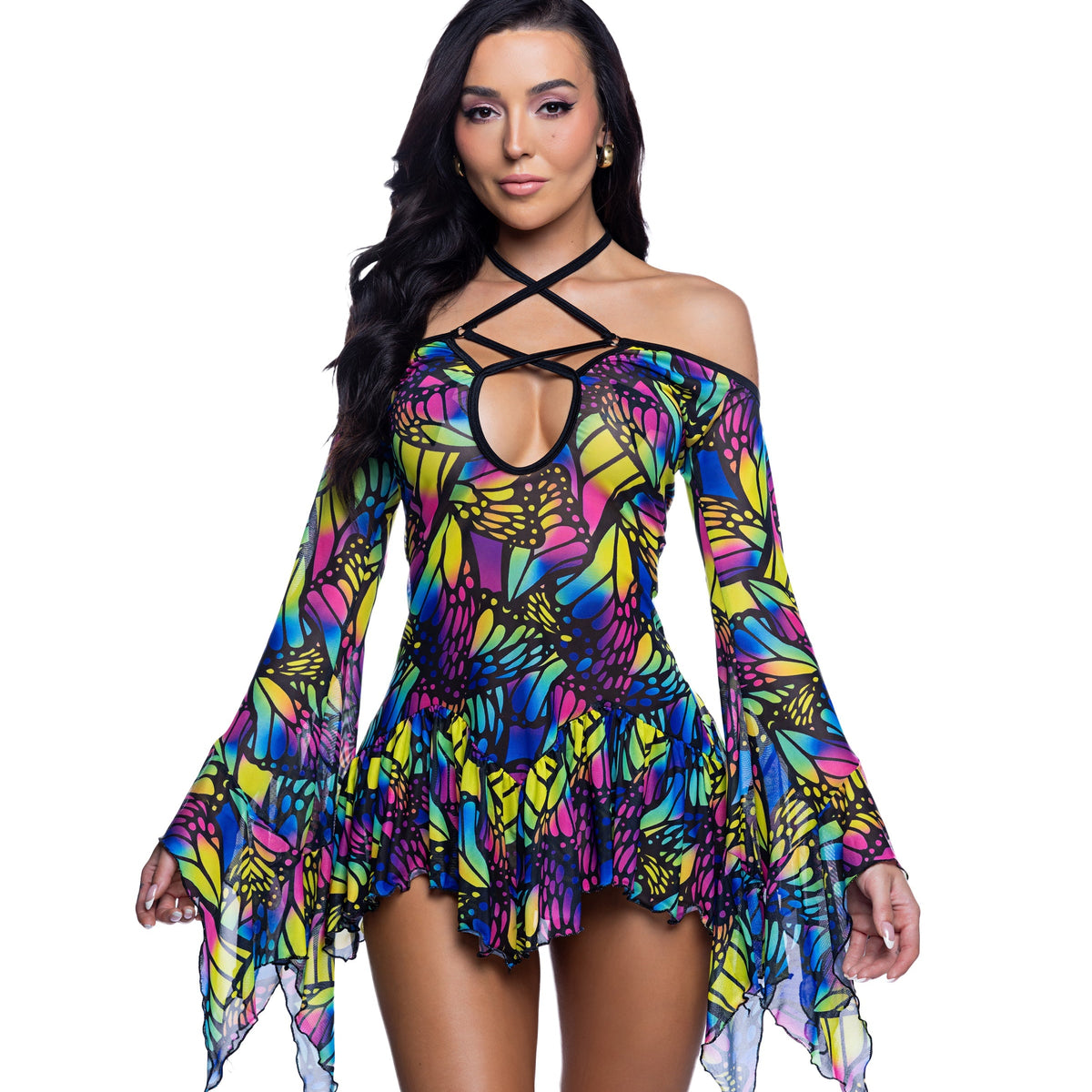 Flow Dress Bell Sleeve