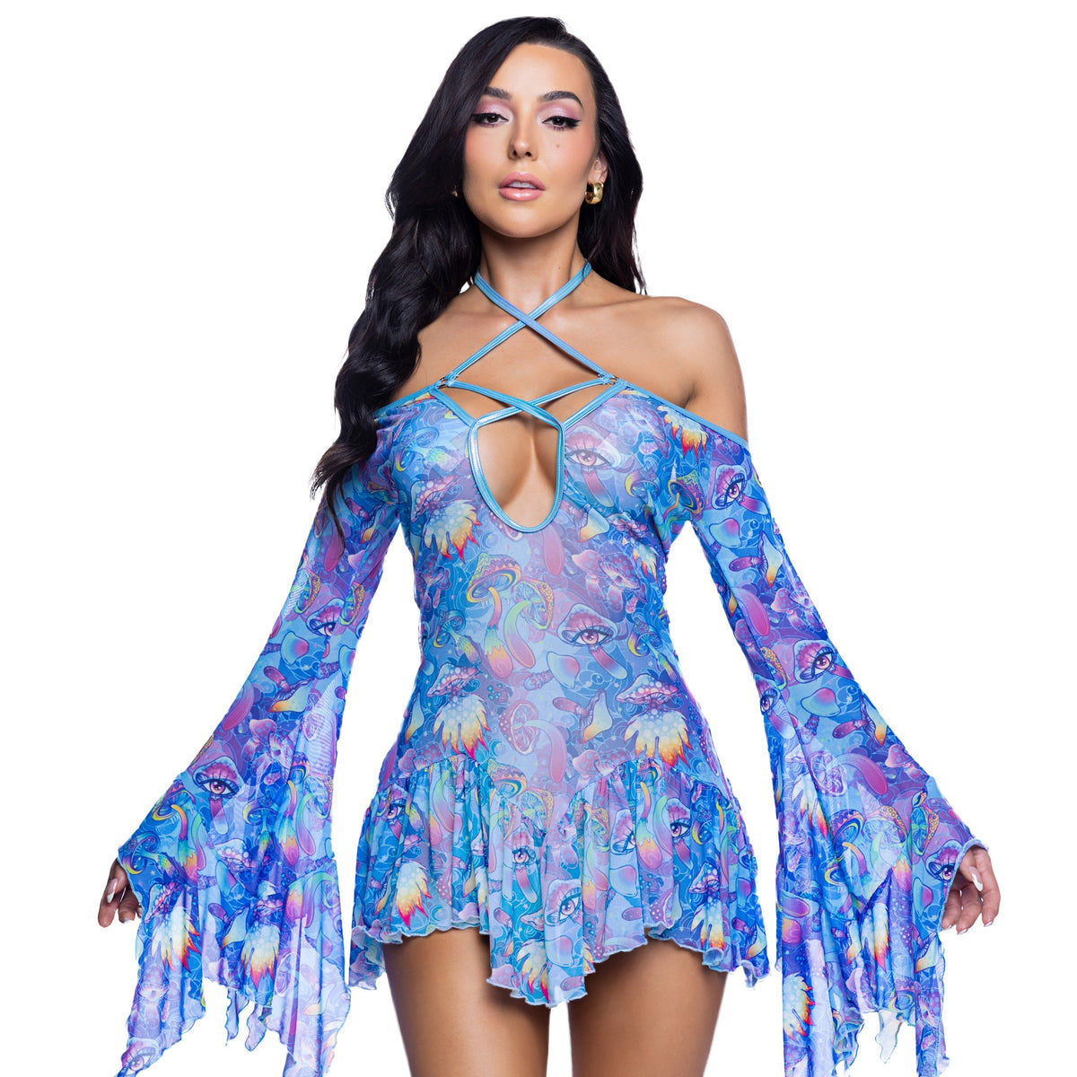 Flow Dress Bell Sleeve
