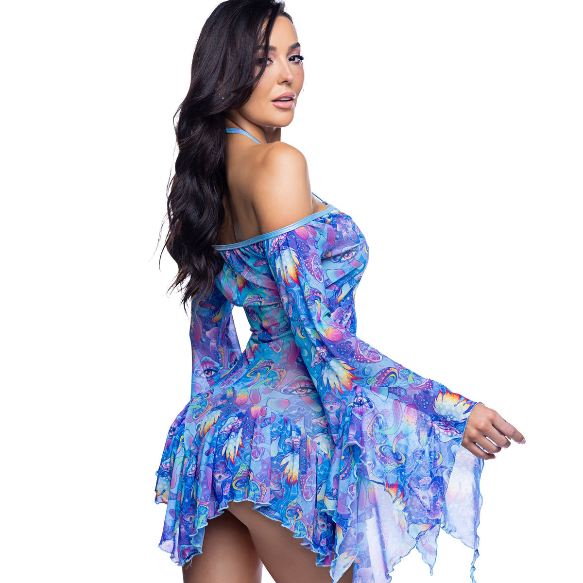Flow Dress Bell Sleeve