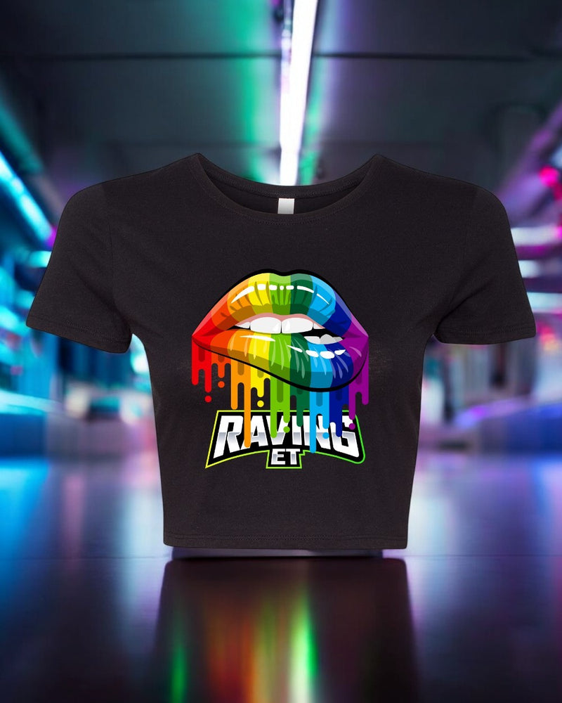 💋 Raving ET “Lips” Tee – Kissed by the Cosmos 💫(F)