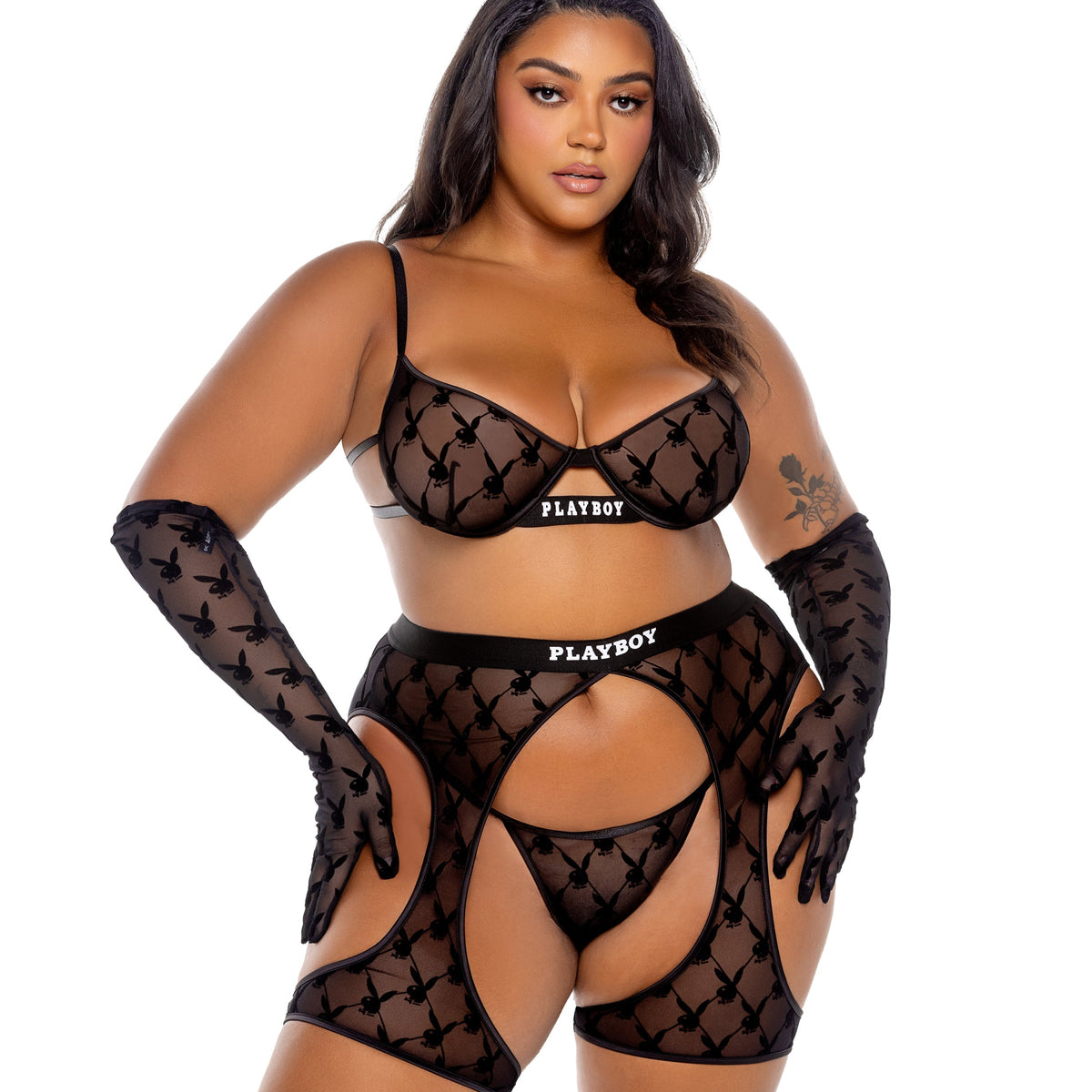 Playboy Flocked Bunny Chaps