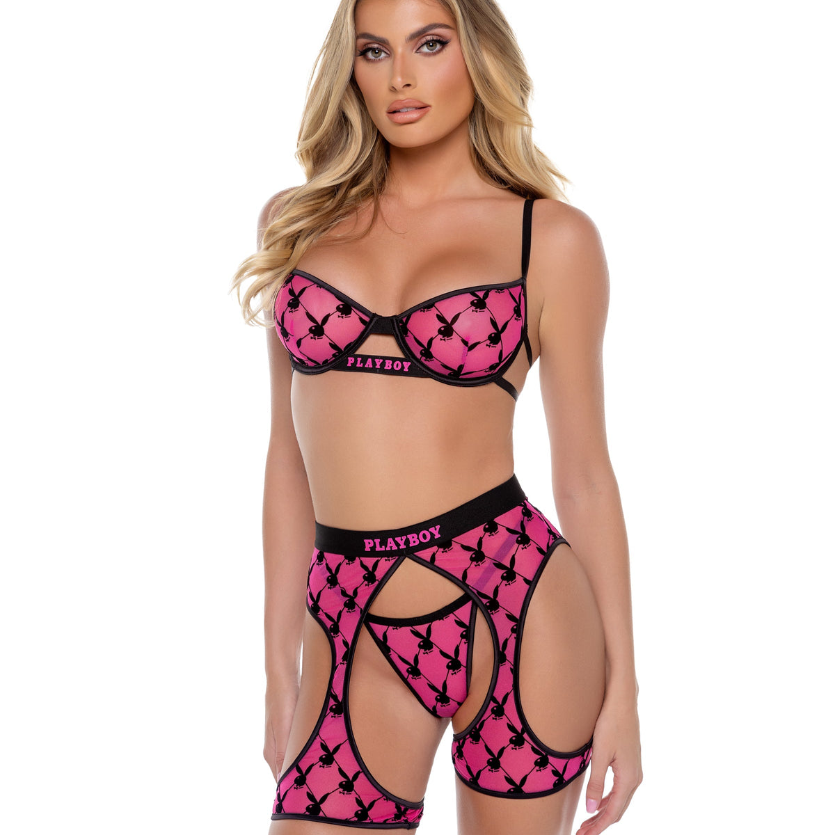 Playboy Flocked Bunny Chaps