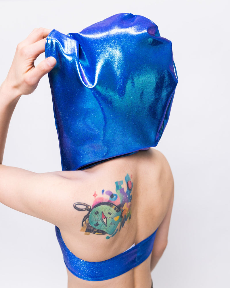 Strap Halter Top with Hood