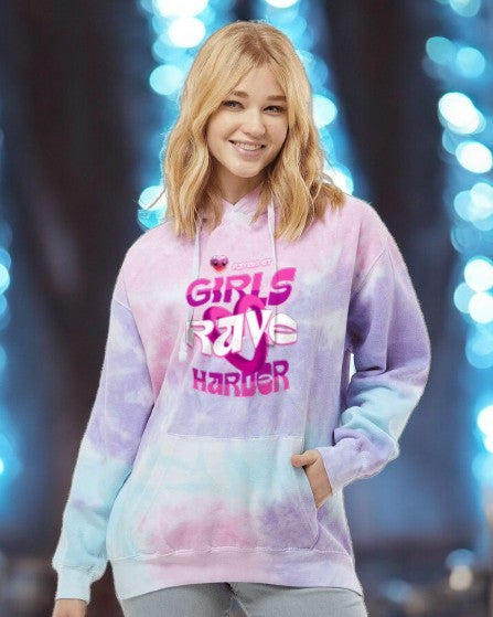 💖 Cotton Candy Girls Rave Harder Hoodie: Sugar, Spice &amp; Bass Drops 🍭⚡