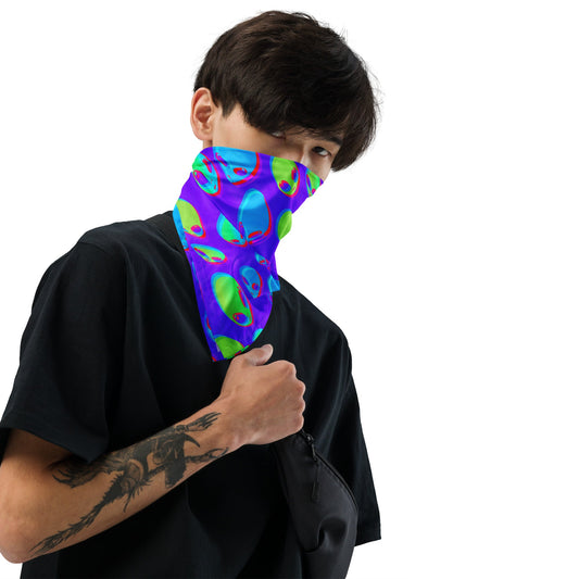 Alien Vapor Glitch Rave Bandana