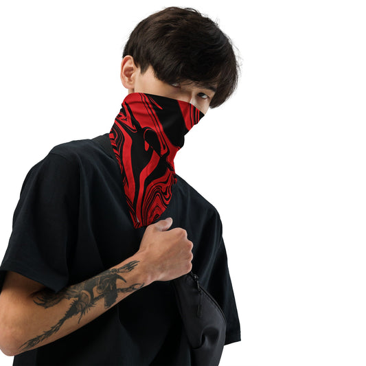 Red & Black Slime Oil Spill Rave Bandana