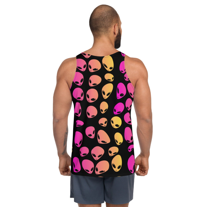 Strawberry Lemonade Alien Ombre Unisex Tank Top