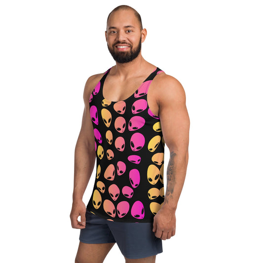 Strawberry Lemonade Alien Ombre Unisex Tank Top