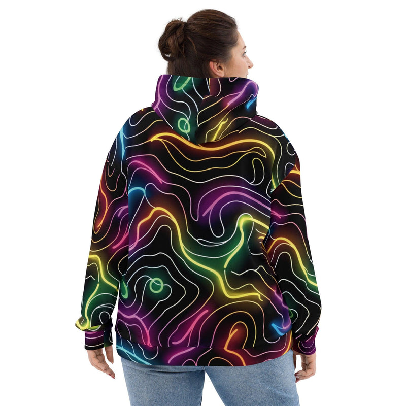 Neon Abstract Unisex Hoodie for EDM Lovers