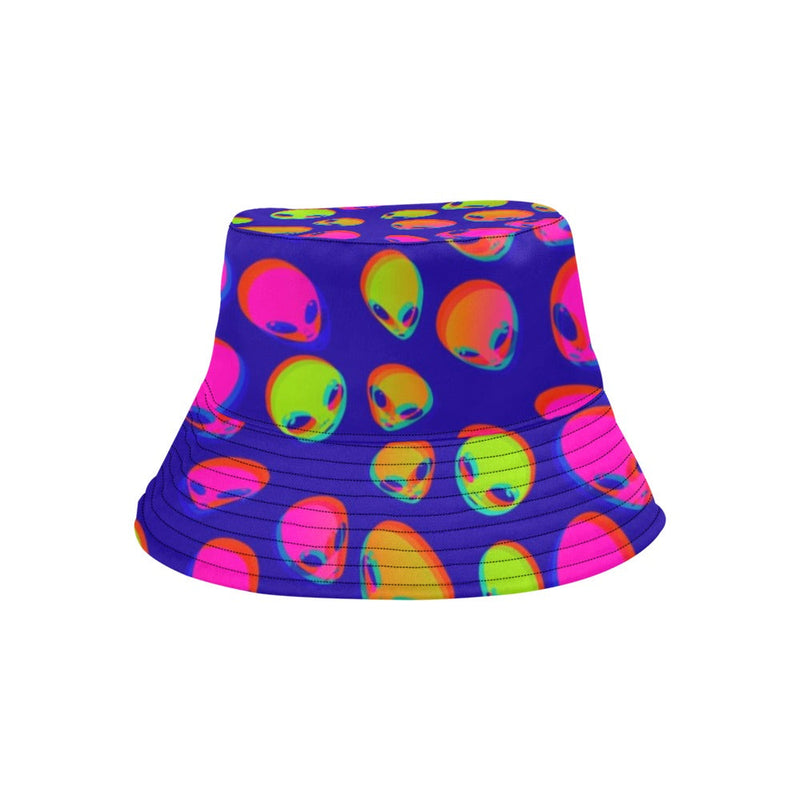 Neon Alien Blast Bucket Hat | UV Blacklight Reactive