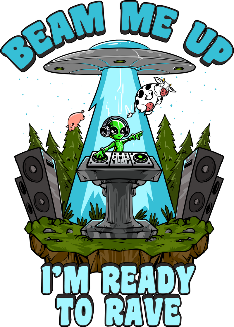 👽 Beam Me Up Tee: Ascend in Style 🚀✨(F)