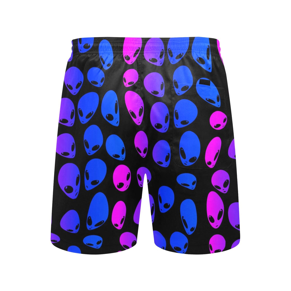 Pink and Blue Alien Ombre Swim Shorts