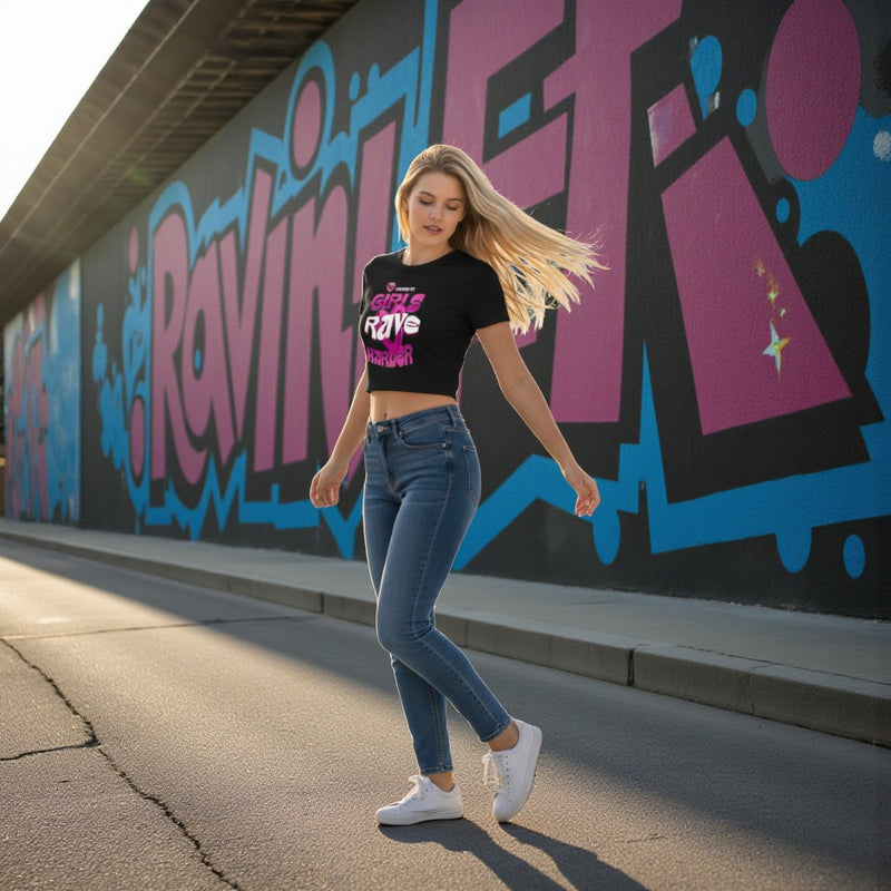 🚨Girls Rave Harder Crop (F)