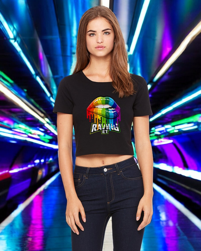 💋 Raving ET “Lips” Tee – Kissed by the Cosmos 💫(F)