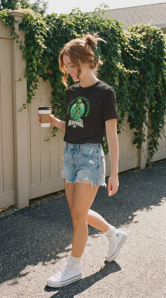 SURF Tee – Catch the Cosmic Waves (F)