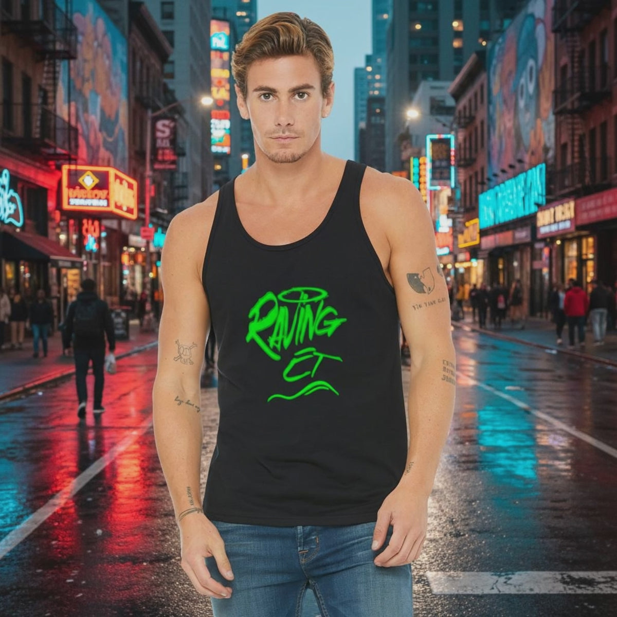 🛸 RavingET Sleeveless – Beam Me Up, I'm Lit 👽🔥