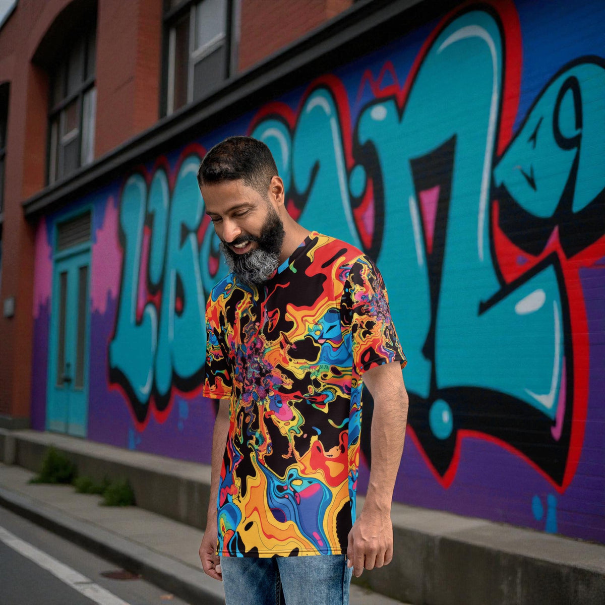 Psychedelic Vibes Men's Rave T-Shirt