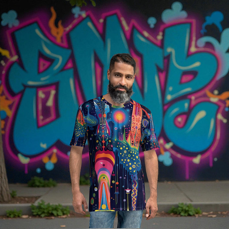 Trippy Abstract Festival T-Shirt for Music Lovers