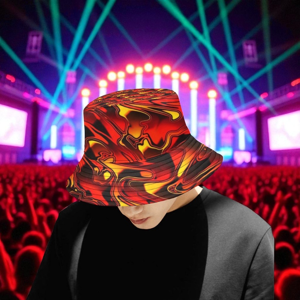 Fire Chromatic Melt Bucket Hat