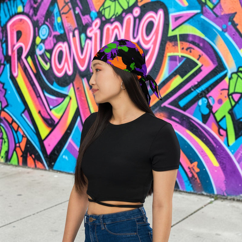 Witch Paint Splatter Rave Bandana